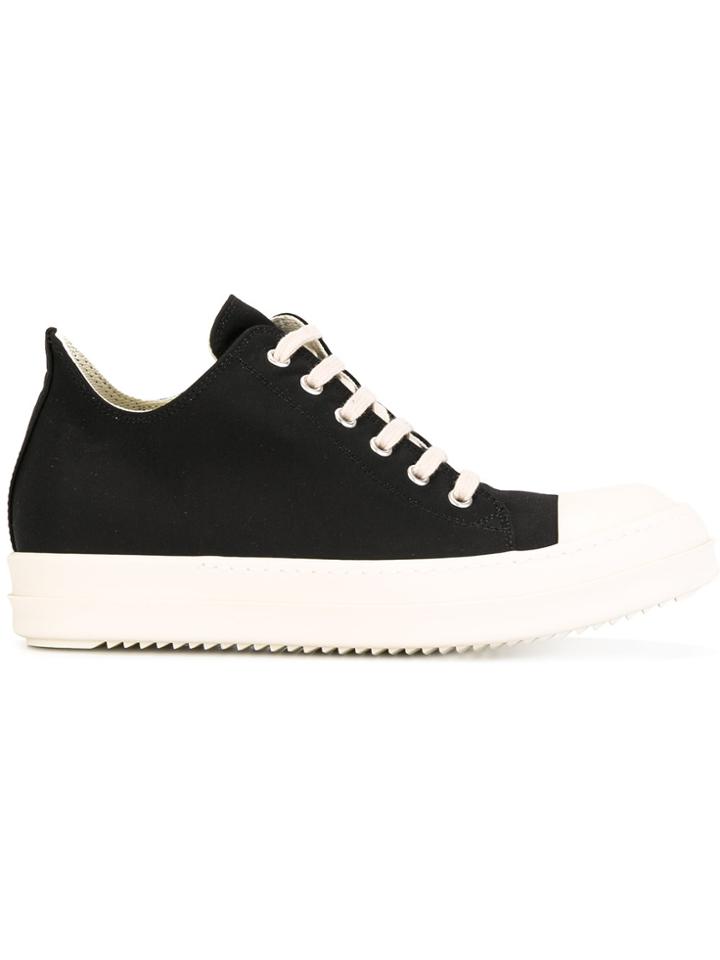 Rick Owens Drkshdw Contrast Lace Up Trainers - Black