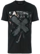 Rh45 Patched Printed T-shirt - Black