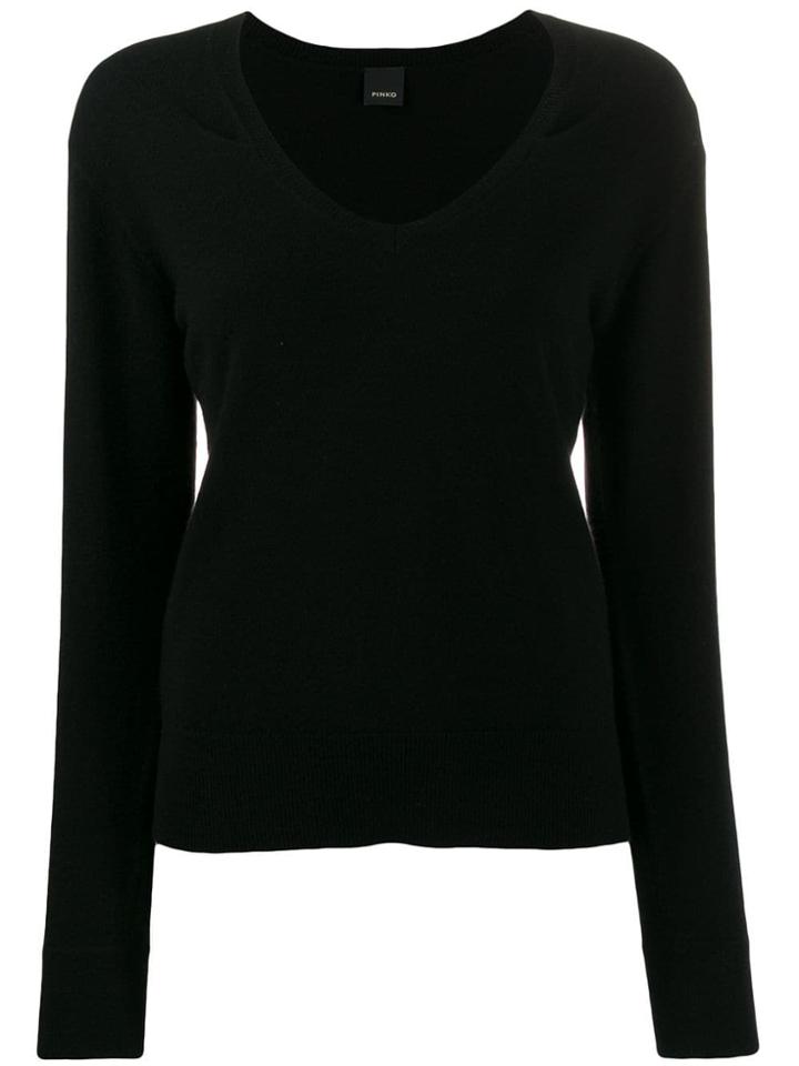 Pinko Long Sleeved Pullover - Black
