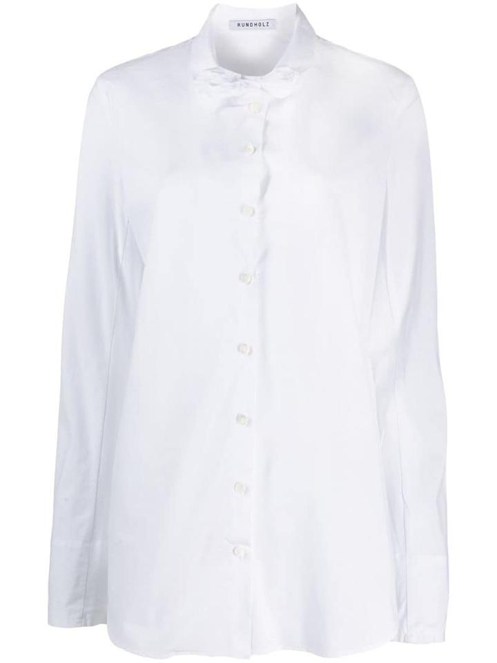 Rundholz Stand Up Collar Shirt - White
