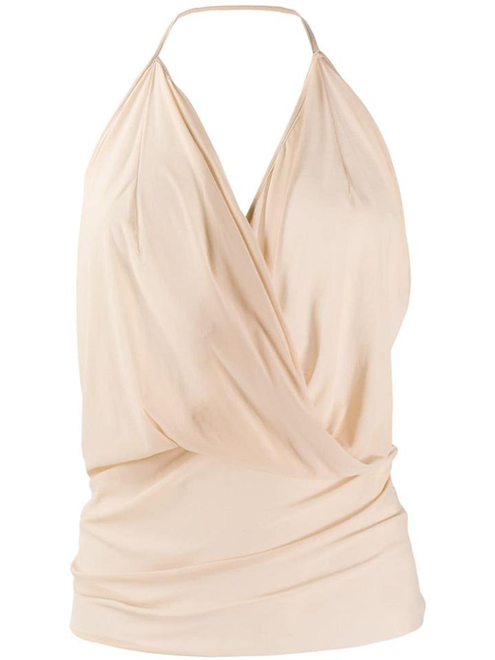 Rick Owens Lilies Wrap Halter Top - Neutrals