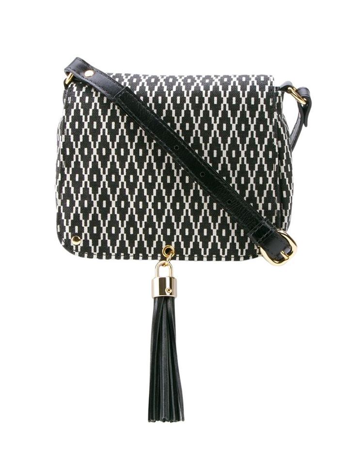 Xaa Printed Crossbody Bag, Women's, Black, Cotton