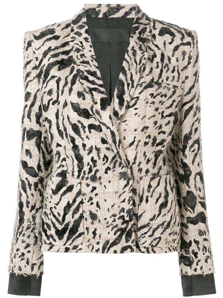 Haider Ackermann Leopard Pattern Blazer - Nude & Neutrals