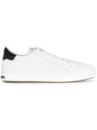 Dsquared2 Snakeskin Effect Sneakers - White