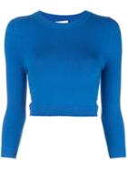 Joostricot Knitted Crop Top - Blue