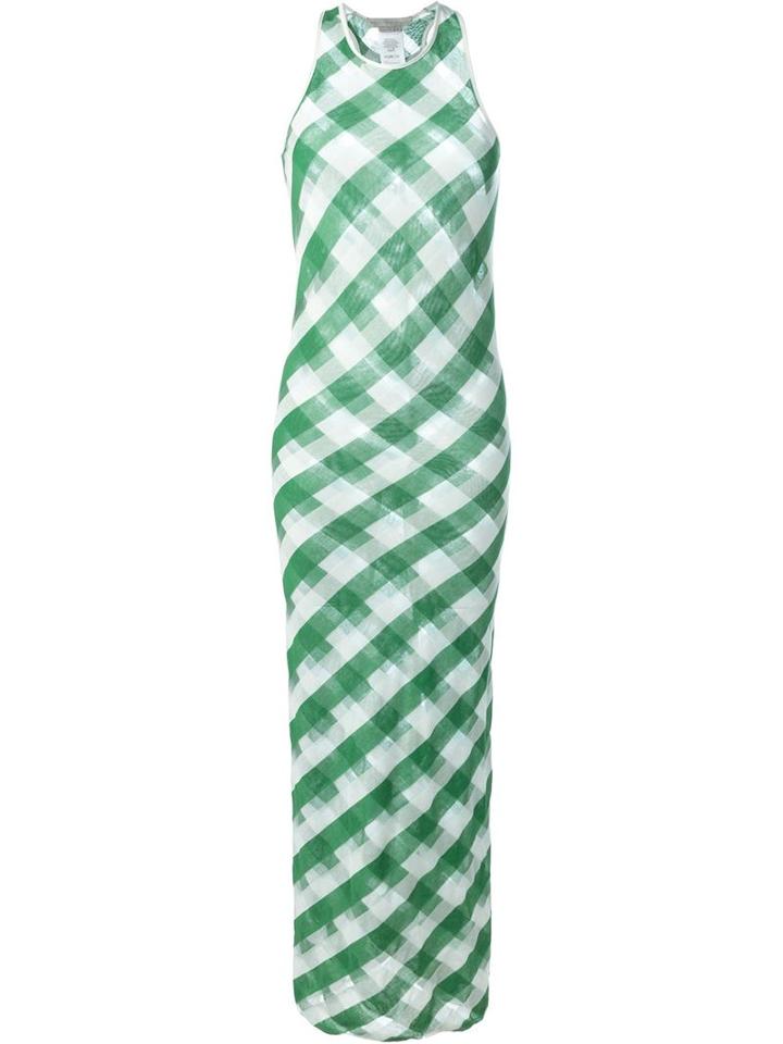 Stella Mccartney 'transparent Checks' Sleeveless Dress