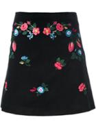 Vivetta Floral Embroidery Short Skirt