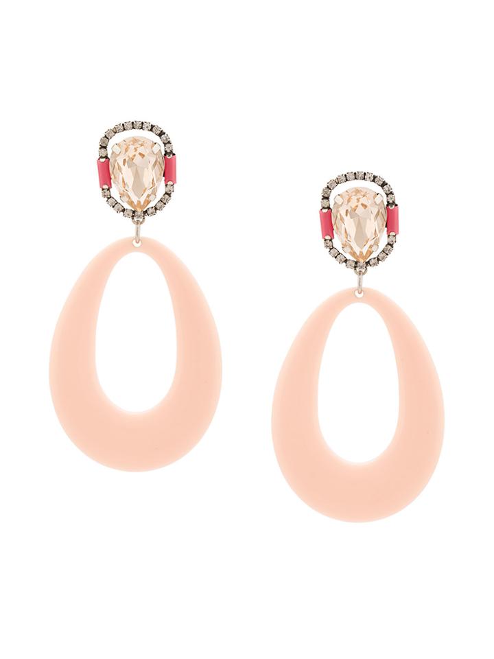 Dannijo Elvis Earrings - Pink & Purple
