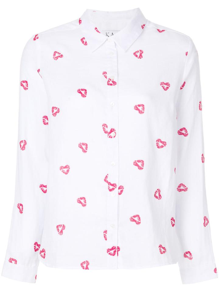 Zoe Karssen Kiss Print Shirt - White