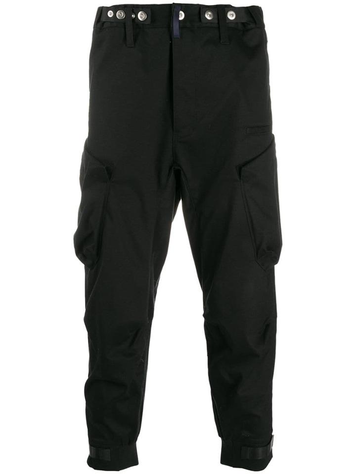 Poliquant Slim Cargo Trousers - Black