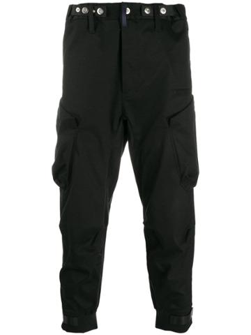 Poliquant Slim Cargo Trousers - Black