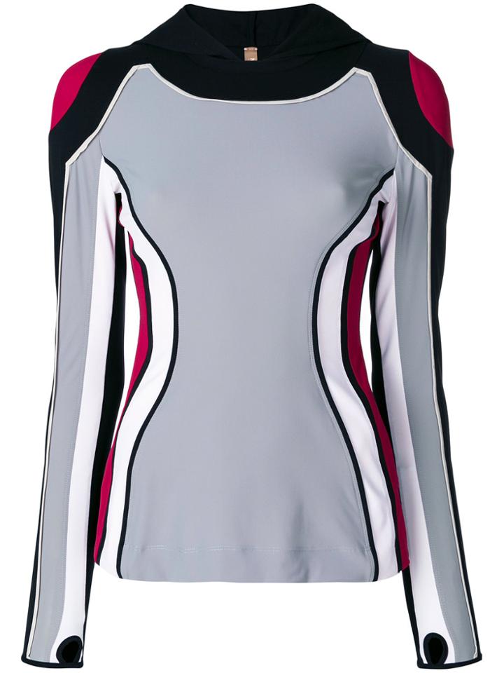 No Ka' Oi Color Block Compression Top - Multicolour