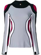 No Ka' Oi Color Block Compression Top - Multicolour