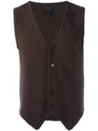 Lardini - Classic Waistcoat - Men - Wool - 48, Brown, Wool