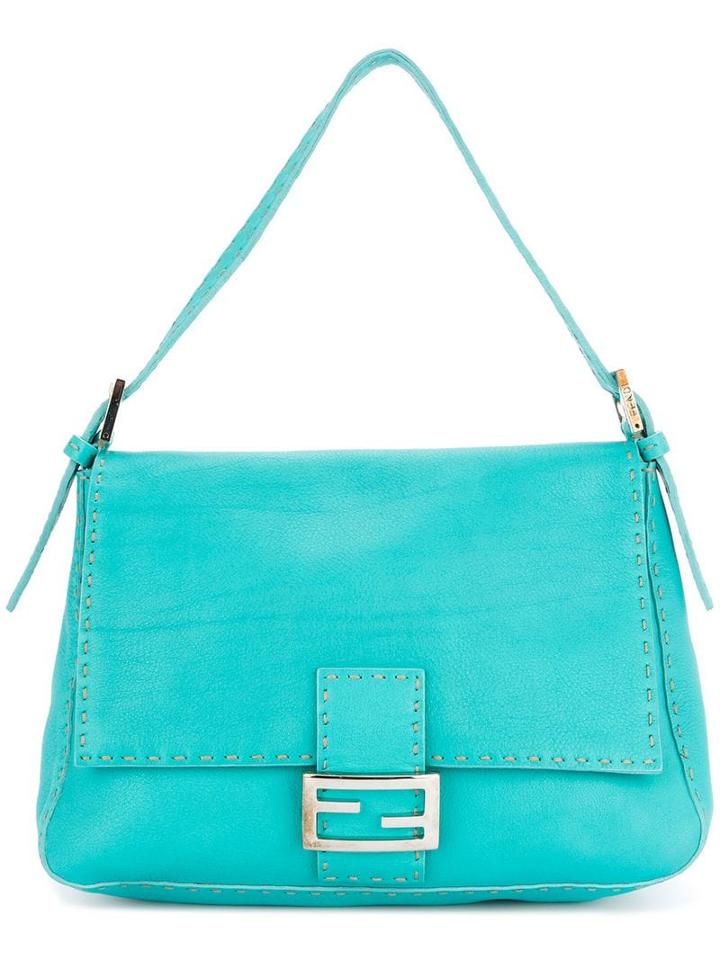 Fendi Pre-owned Selleria Mamma Baguette Bag - Blue