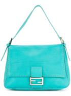 Fendi Pre-owned Selleria Mamma Baguette Bag - Blue