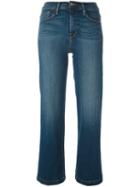 Frame Denim Cropped Jeans, Women's, Size: 27, Blue, Cotton/polyester/spandex/elastane