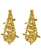 Tom Binns 'punk Chic' Safety Pin Earrings - Metallic