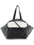 Carmina Campus Colour-block Tote - Black
