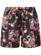 Nos Beachwear - Skulls Print Swim Shorts - Men - Polyamide - S, Grey, Polyamide