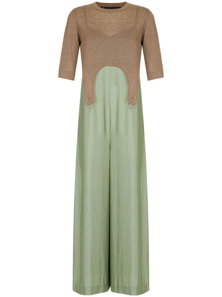 Muller Of Yoshiokubo Moon Jumpsuit Dress - Brown