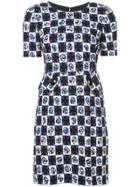 Emilio Pucci Patterned Fitted Dress - Blue