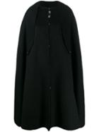 Cavalli Class Oversized Flared Cape - Black