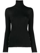 Versace Knitted Button Jumper - Black