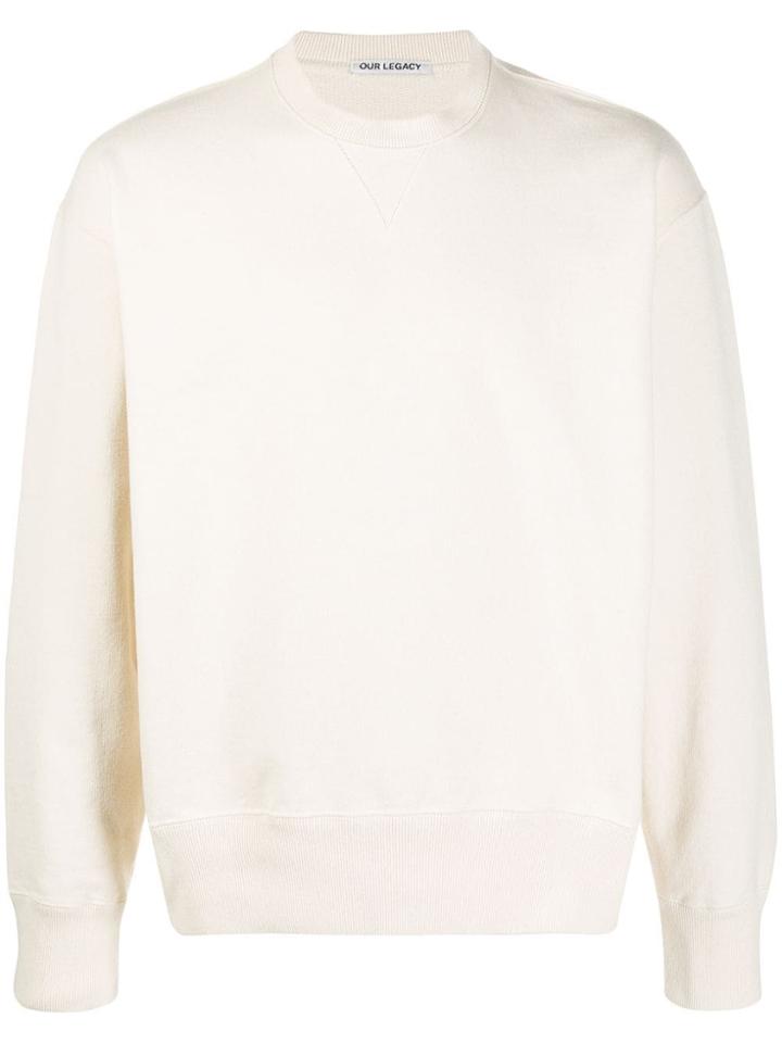 Our Legacy Base Crew-neck Sweatshirt - Neutrals