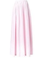 Michael Kors Collection Long Pleated Skirt - Pink