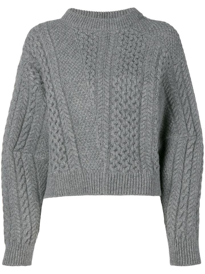 Stella Mccartney Oversized Sleeves Sweater - Grey
