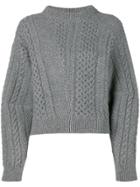 Stella Mccartney Oversized Sleeves Sweater - Grey