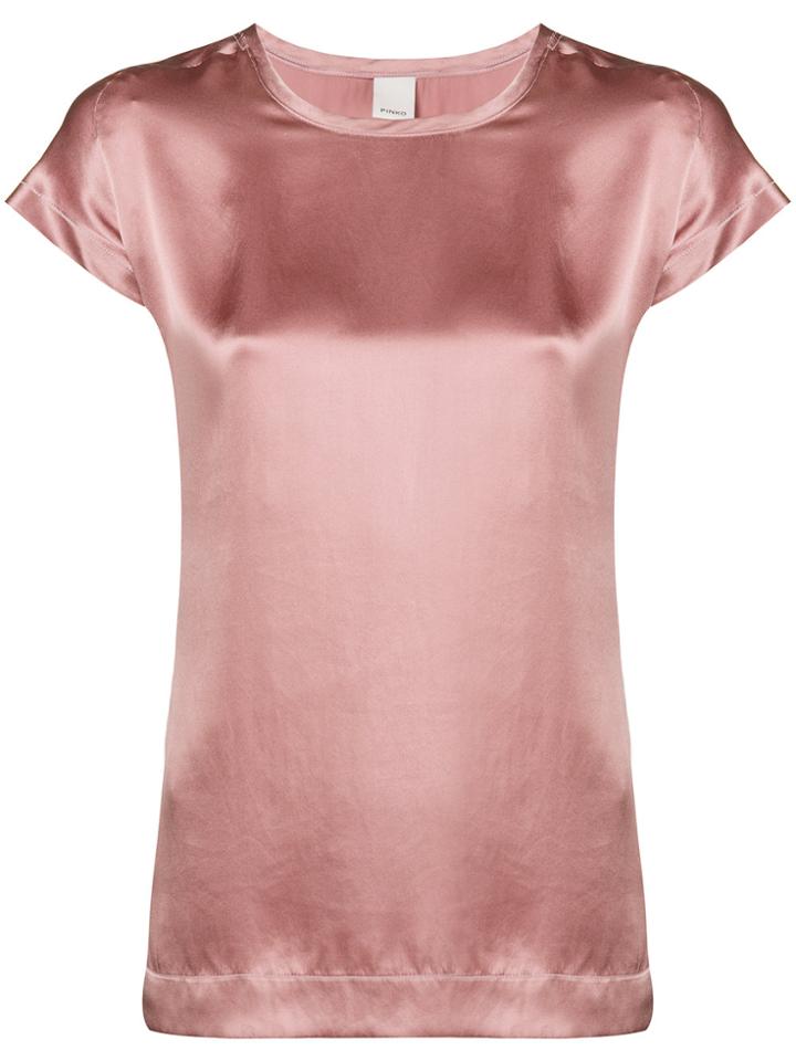 Pinko Round Neck Top - Pink & Purple