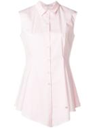 Christian Dior Pre-owned Flared Asymmetric Sleeveless Shirt - Pink