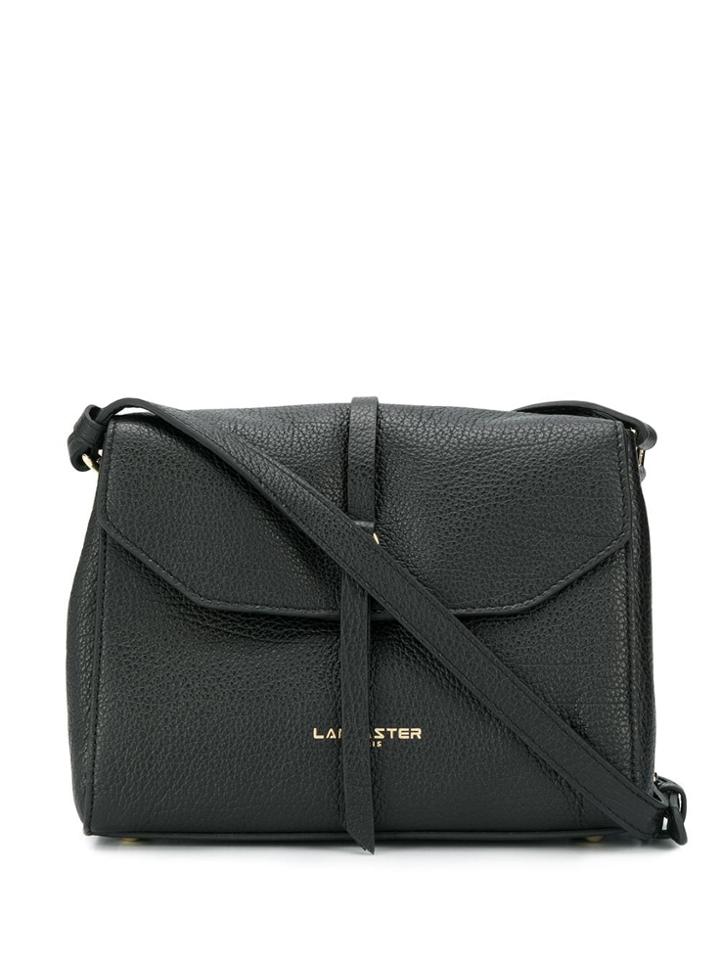 Lancaster Engraved Logo Shoulder Bag - Black