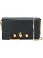 Anthony Vaccarello Gold-tone Detail Clutch