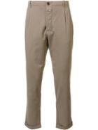 Closed Classic Chinos, Men's, Size: 34, Brown, Cotton/spandex/elastane