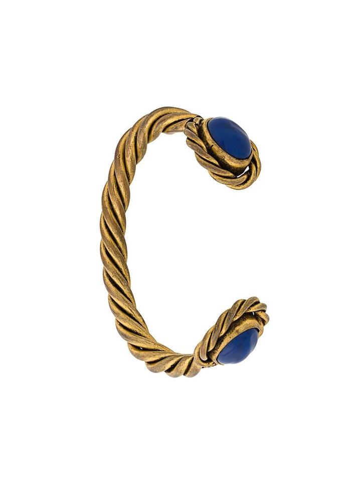 Chanel Vintage Gripoix Twisted Bracelet, Women's, Metallic