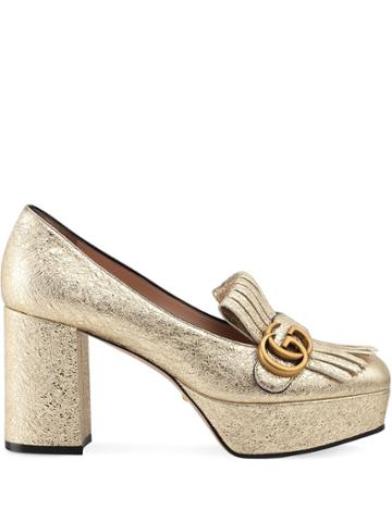Gucci Decollete In Pelle Loafers - Gold