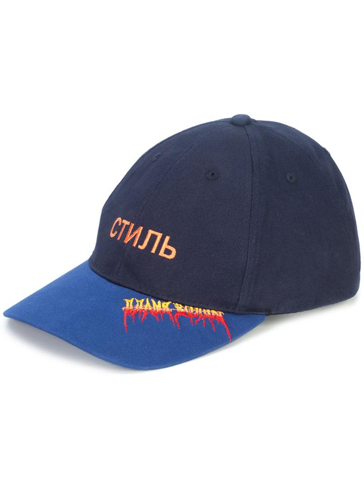 Heron Preston Logo Baseball Cap - Blue