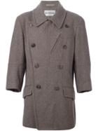 Issey Miyake Vintage Double Breasted Coat, Men's, Size: Large, Grey