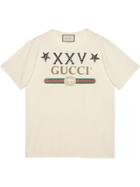 Gucci Gucci Logo T-shirt With Stars - White