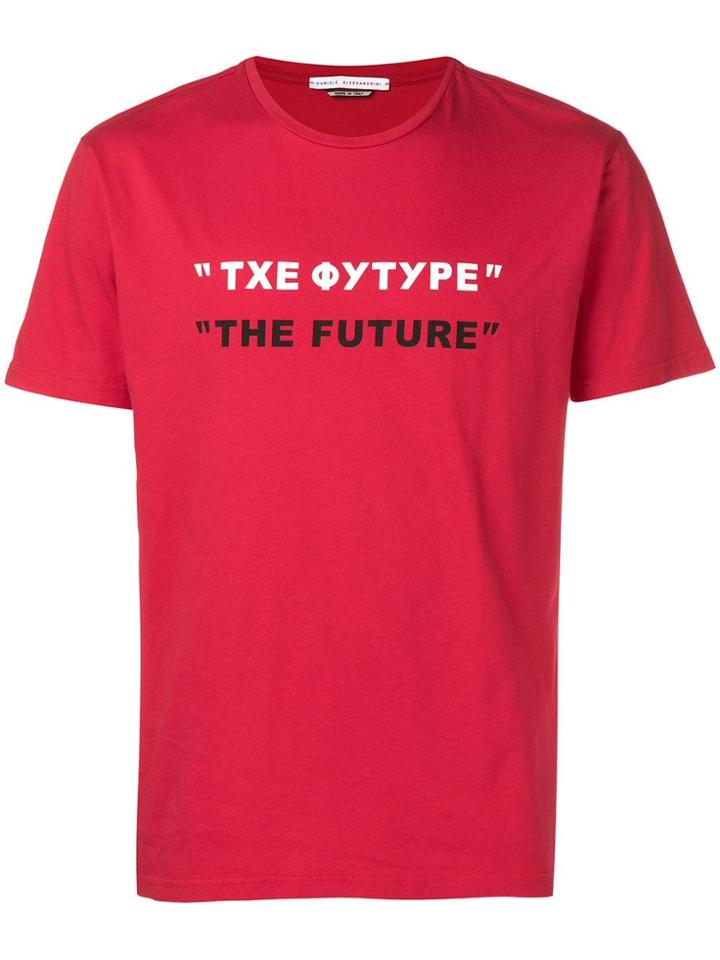 Daniele Alessandrini Slogan T-shirt - Red