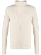 Aspesi Roll-neck Long Sleeve Jumper - Neutrals
