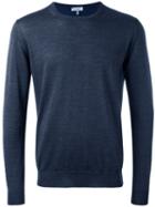 Lanvin - Crew Neck Sweater - Men - Wool - S, Blue, Wool