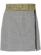 No21 Checked Mini Skirt - Black