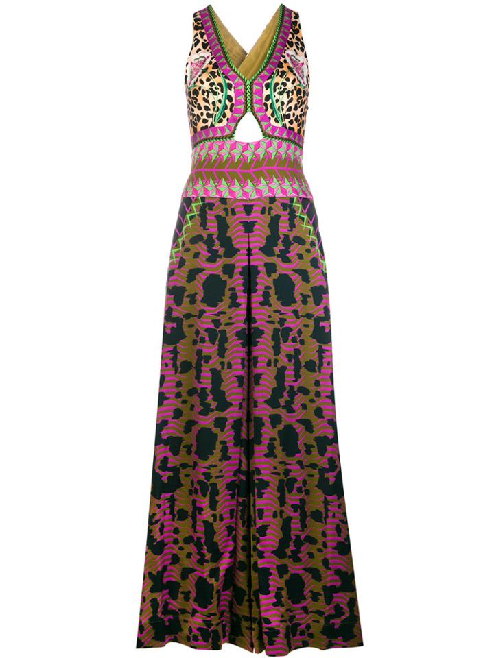 Temperley London Mixed Print Jumpsuit - Green
