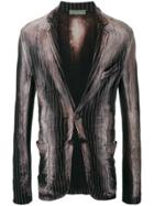 Di Liborio Pinstripe Lightweight Blazer - Black