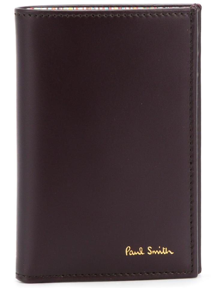 Paul Smith Logo Flip Wallet - Brown