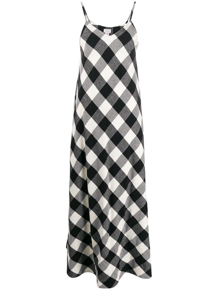 Woolrich Sleeveless Check Maxi-dress - Black